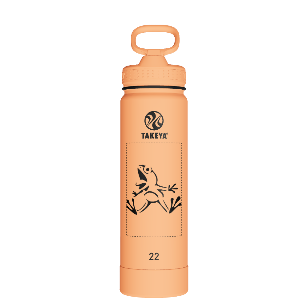 Actives Water Bottle With Straw Lid - customized