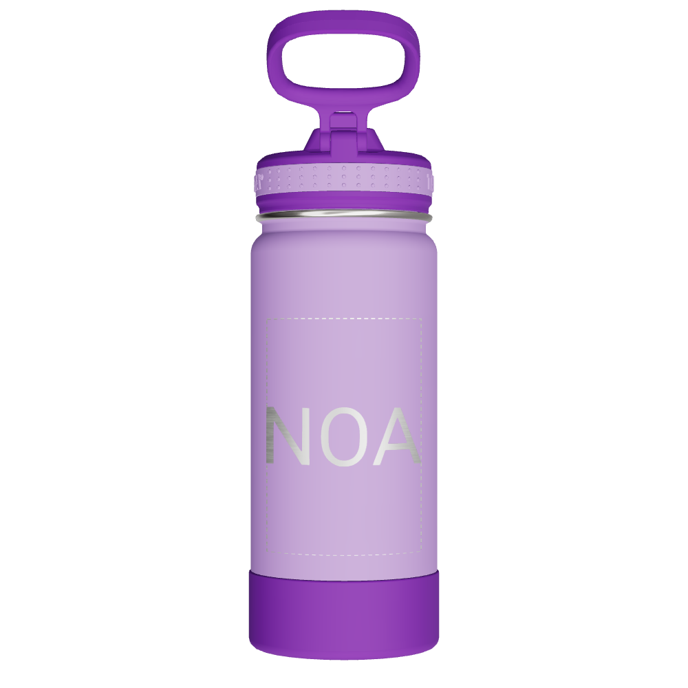 Actives Kids Water Bottle With Straw Lid - customized