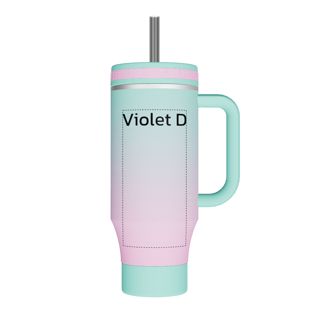 Straw Tumbler With Handle - customized - Image 2