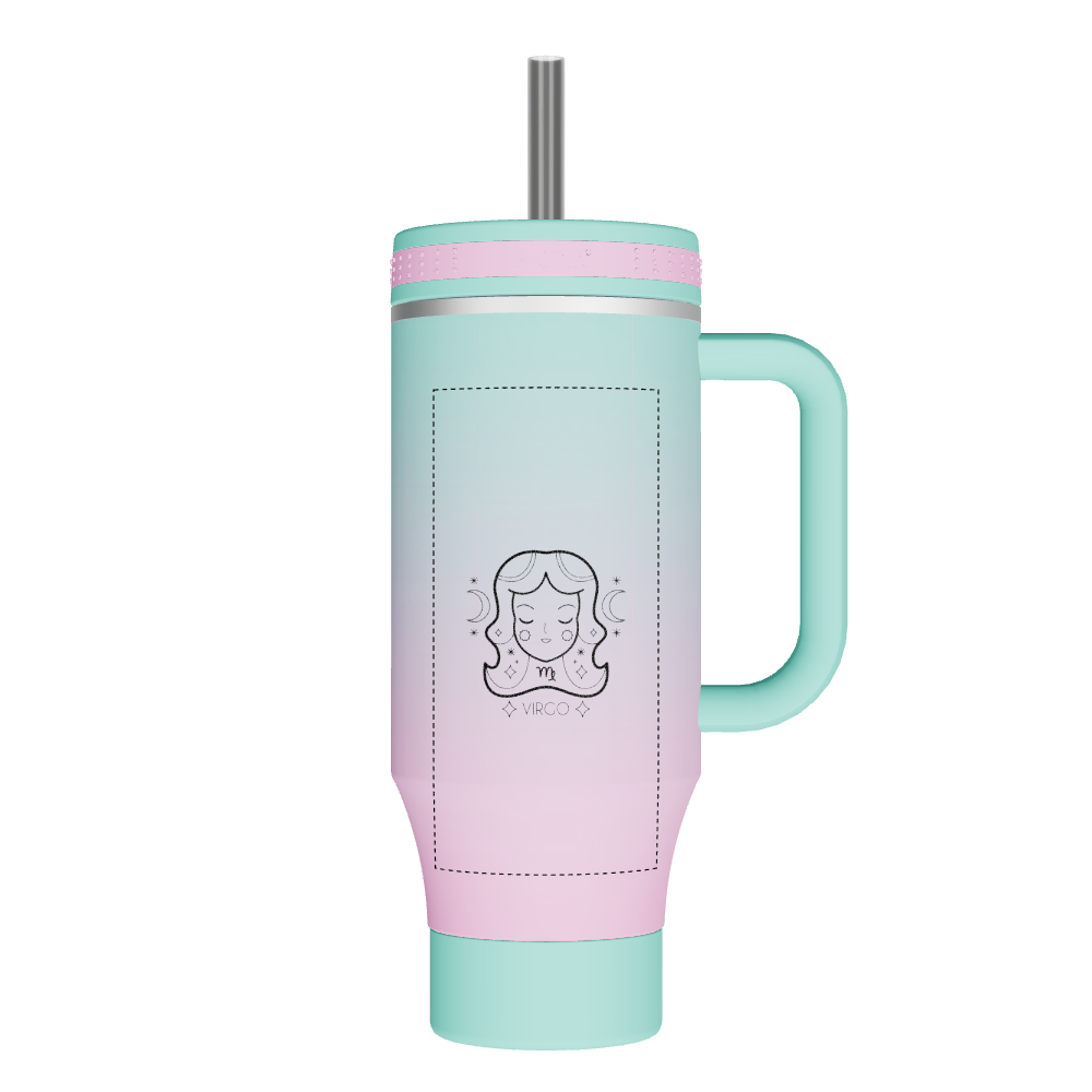 Straw Tumbler With Handle - customized - Image 2