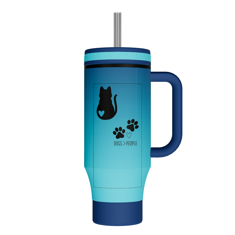 Straw Tumbler With Handle - customized - Image 2