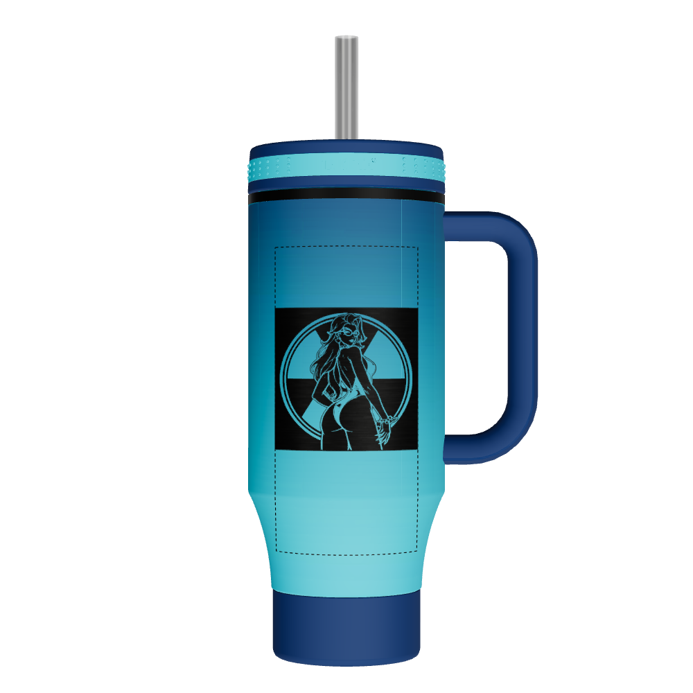Straw Tumbler With Handle - customized - Image 2