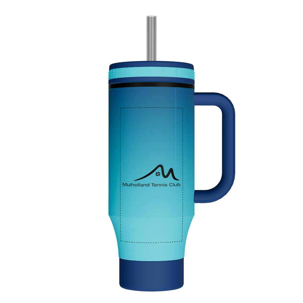 Straw Tumbler With Handle - customized