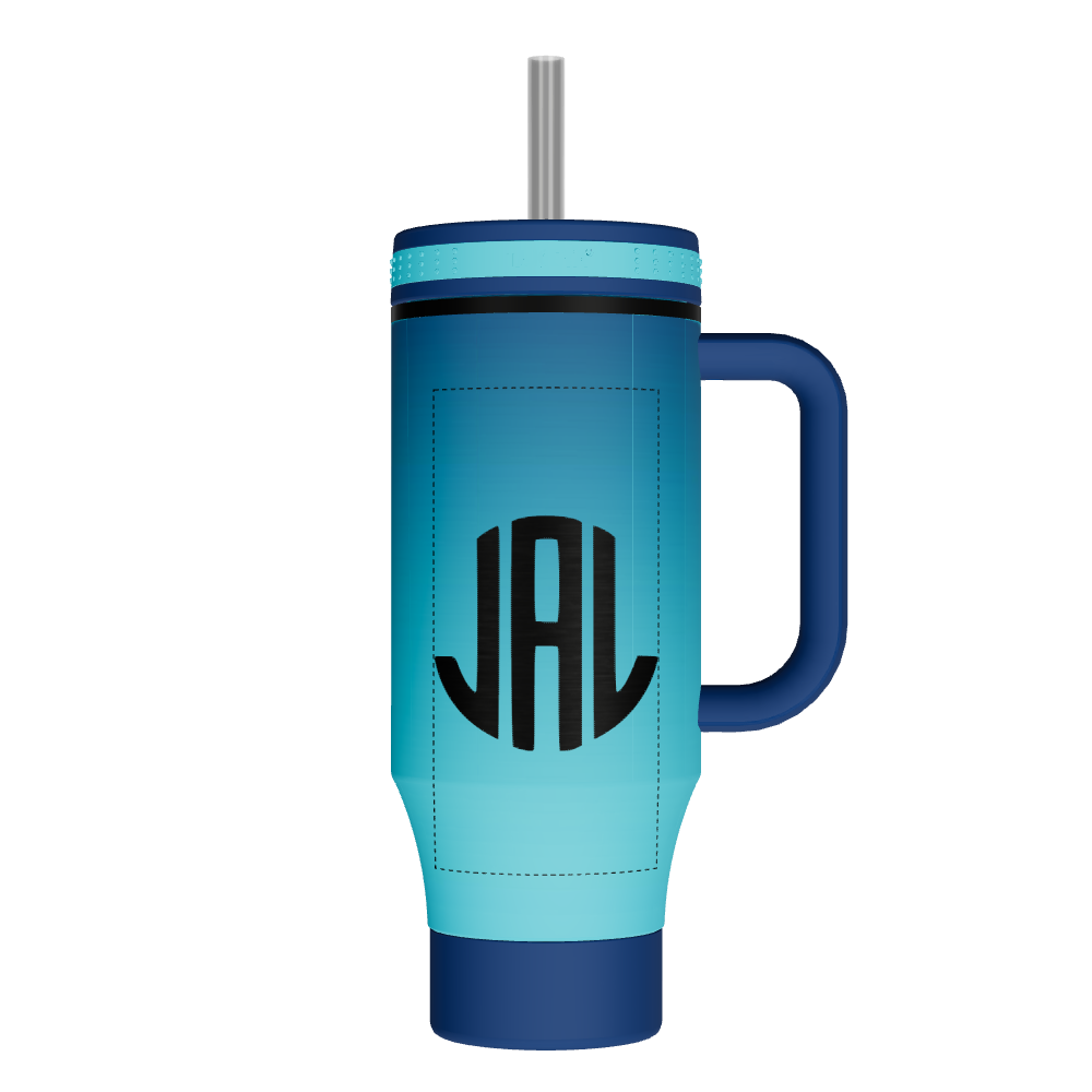 Straw Tumbler With Handle - customized - Image 2