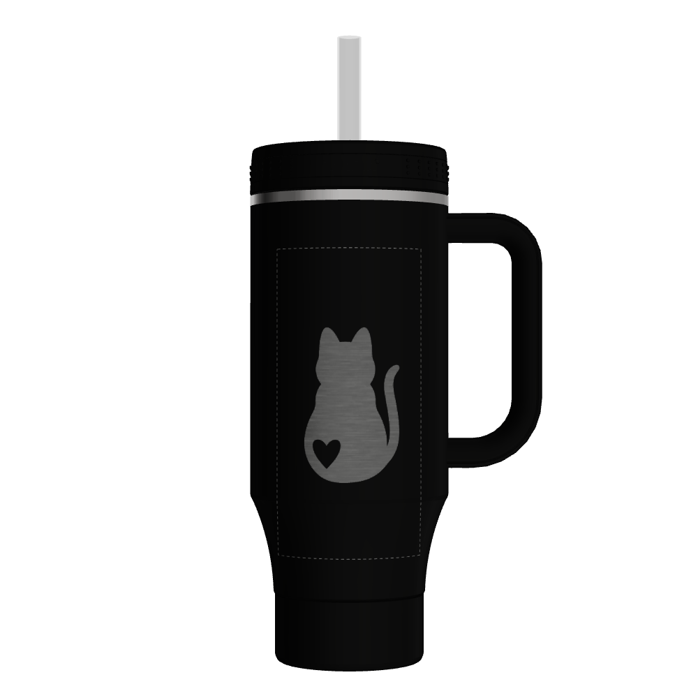 Straw Tumbler With Handle - customized - Image 2