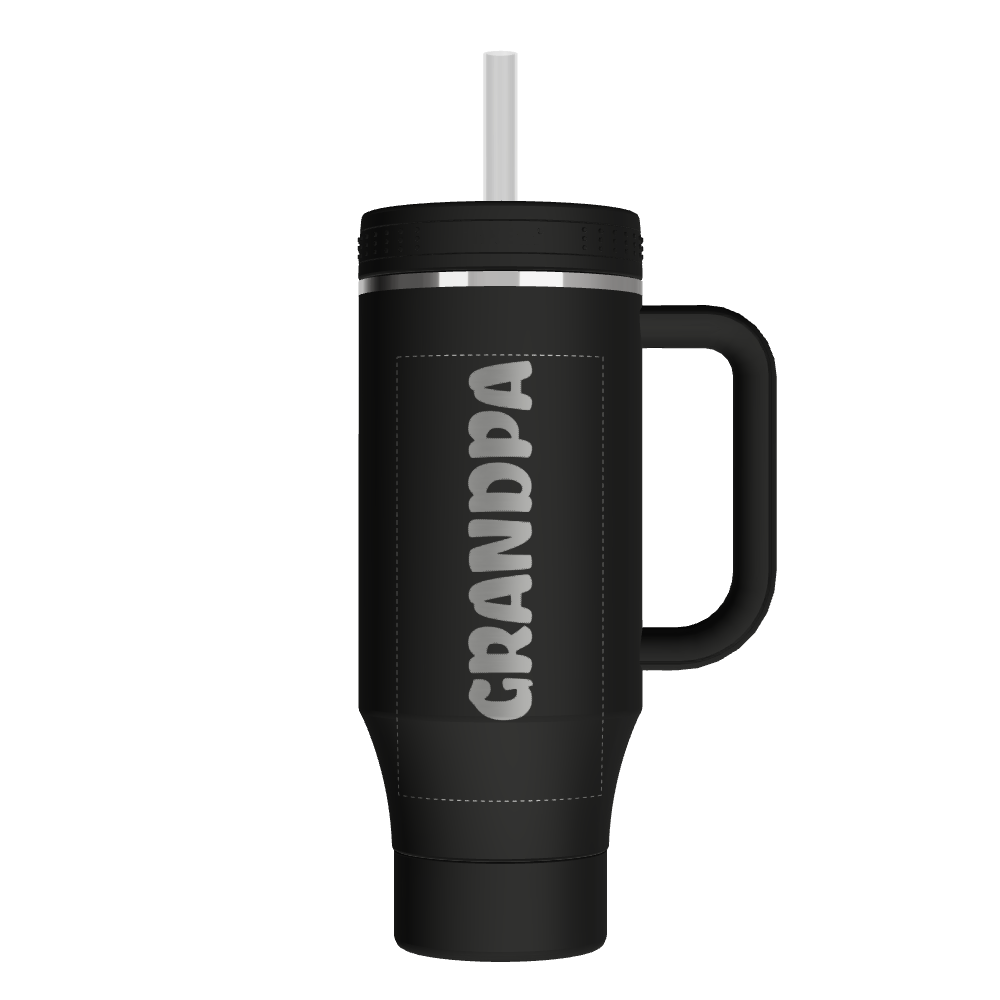 Straw Tumbler With Handle - customized - Image 2