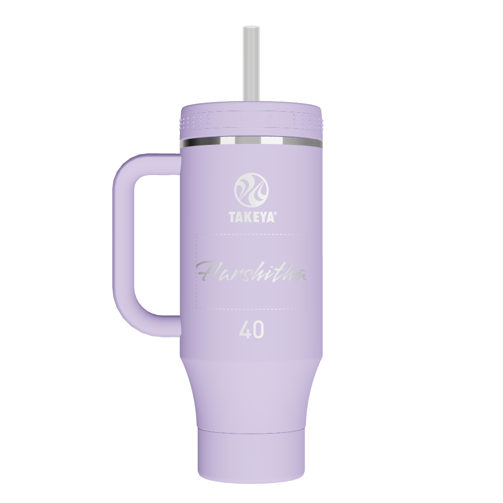 Straw Tumbler With Handle - customized