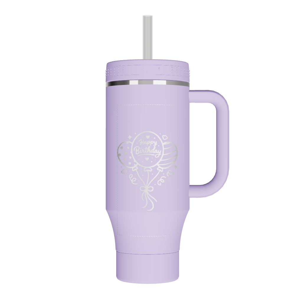 Straw Tumbler With Handle - customized - Image 2