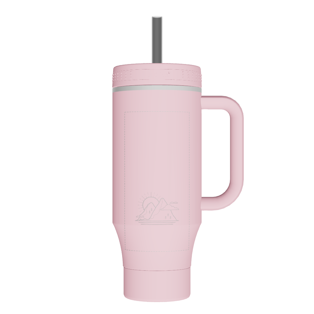 Straw Tumbler With Handle - customized - Image 2