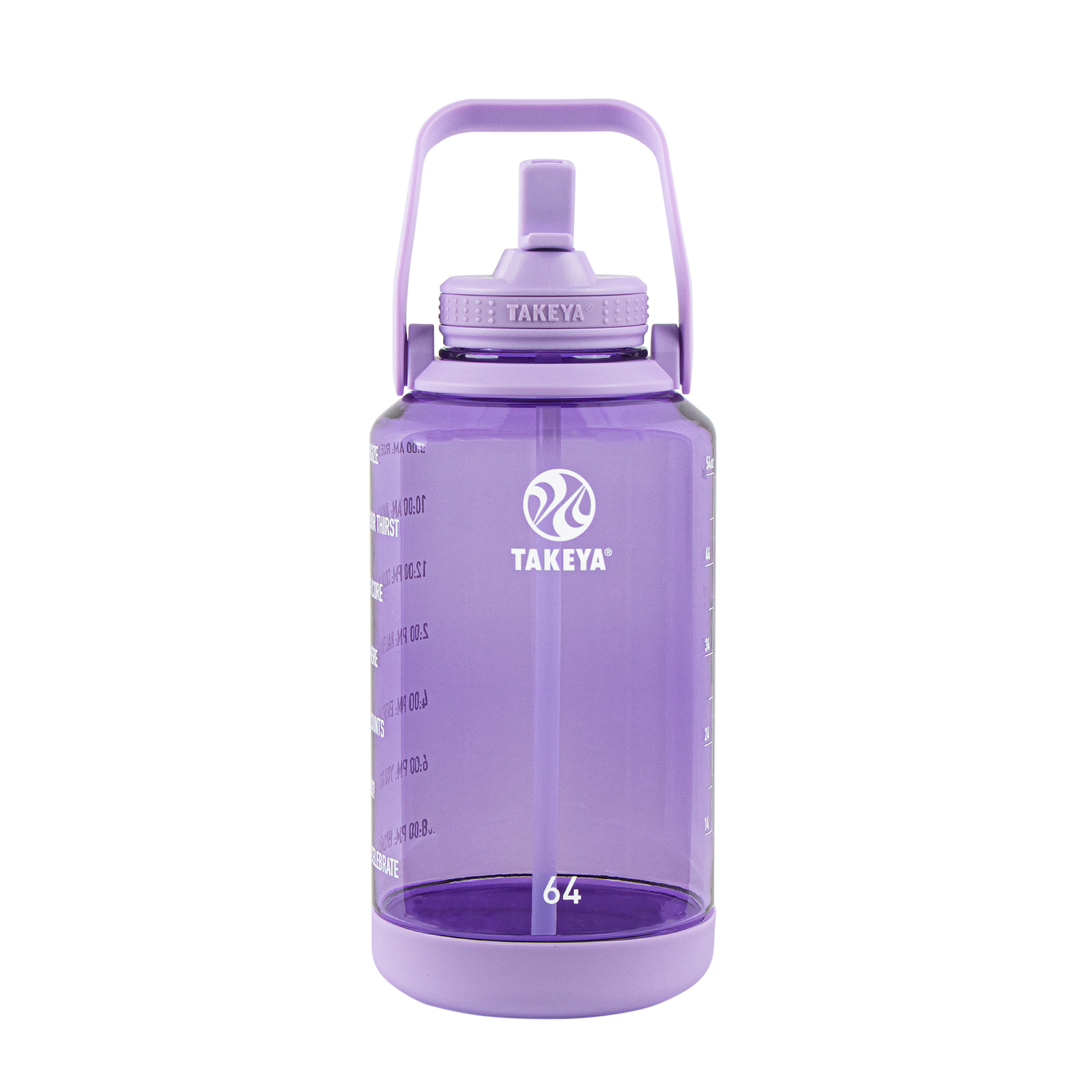 Tritan Motivational Water Bottle With Straw Lid
