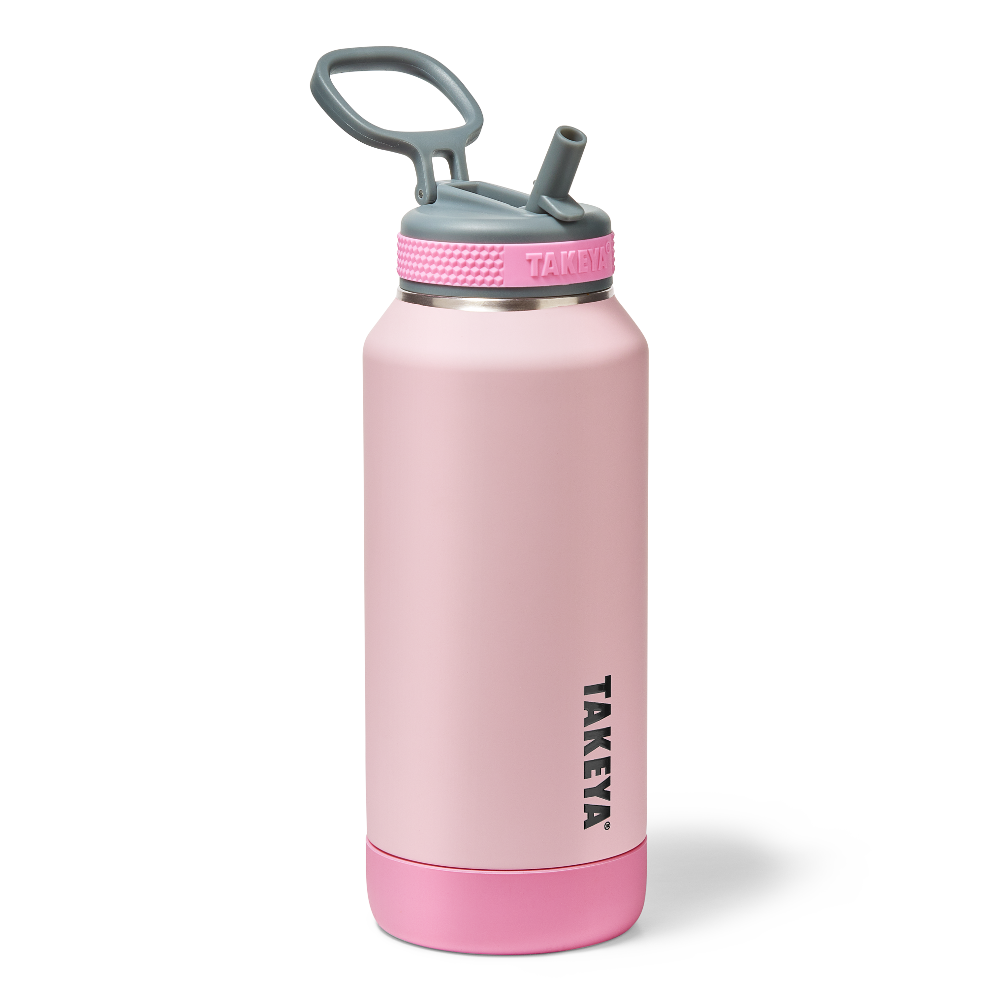 Sport Soft Touch Water Bottle With Straw Lid - Image 4