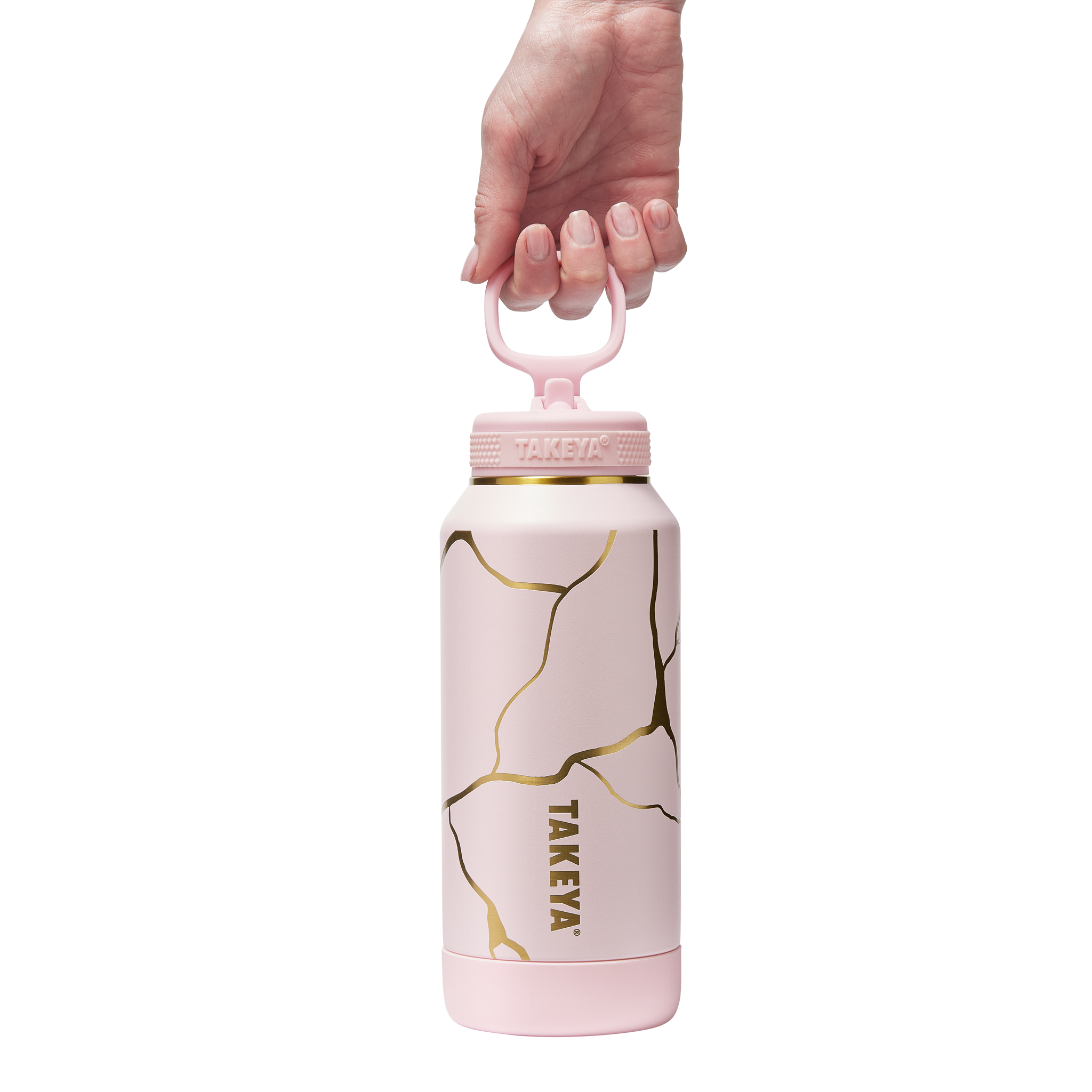 Kintsugi Water Bottle with Straw Lid - Image 3